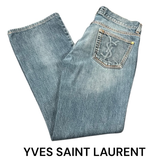 Saint Laurent Denim - Authentic Yves Saint Laurent YSL luxury designer denim jeans sz 28 French 38